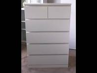Video thumbnail for IKEA MALM Chest of 6 drawers ,Tallboy, white