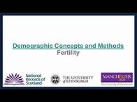 Video thumbnail for 1.2 Demographic Concepts: Fertility
