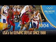 Video thumbnail for Puerto Rico end USA basketball's sixteen year unbeaten streak | Athens 2004 Replay
