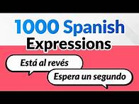 Video thumbnail for 1000 SPANISH expressions to ENRICH your VOCABULARY (Conversation Phrases)