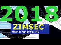 Video thumbnail for ZIMSEC O'Level Maths| November 2018 Paper 1