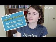 Video thumbnail for 26 Literary Devices To Make Your Writing Pop!