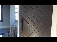 Video thumbnail for Chevron barn door build and install