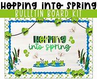 Video thumbnail for Spring Frog Bulletin Kit. Hopping Into Spring Editable. Bloom Bulletin Board. Spring Flower Classroom Decor. Spring Bulletin Borders. - Etsy