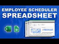 Video thumbnail for How to build an effective staff schedule with an employee scheduler spreadsheet