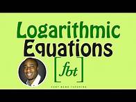 Video thumbnail for Solving Logarithmic Equations [fbt] (Step-by-Step)