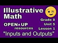 Video thumbnail for 😉 8th Grade, Unit 5, Lesson 1 "Inputs and Outputs" Illustrative Mathematics