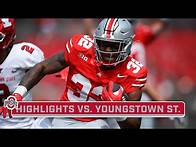 Video thumbnail for Youngstown State at Ohio State | Highlights | Big Ten Football | Sept. 9, 2023