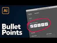 Video thumbnail for How to Add Bullet Points in Illustrator (2023)