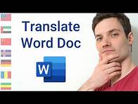 Video thumbnail for How to Translate Word Document into another language