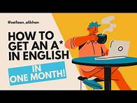 Video thumbnail for How To Score an A/A* in CAIE O Levels English 1123 in ONE MONTH!