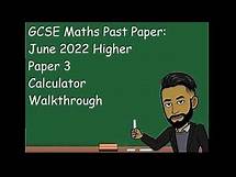 Video thumbnail for AQA GCSE Maths Higher June 2022 Paper 3 (Calculator) Walkthrough