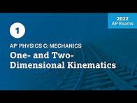 Video thumbnail for 2022 Live Review 1 | AP Physics C: Mechanics | One- and Two-Dimensional Kinematics