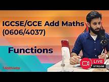 Video thumbnail for O level/IGCSE Add Maths - Functions - (Past Papers)