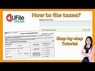Video thumbnail for How to file taxes in 2025 (tax year 2024) in Canada? UFile step-by-step tutorial! Tax return.