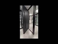 Video thumbnail for Aluminium Pivot exterior door - DOMADECO