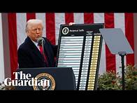 Video thumbnail for Trump announces sweeping new tariffs, upending decades of US trade policy