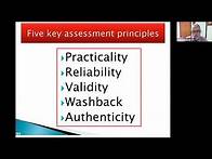 Video thumbnail for ELTSociety Webinar: Fundamental Assessment Principles, session i​