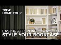 Video thumbnail for How to Style a Bookcase - IKEA Home Tour