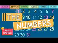 Video thumbnail for Master Spanish Dates: Learn Numbers 1-31 in context!