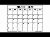 Video thumbnail for Free Printable March 2020 Calendar - Wiki-Calendar.Com