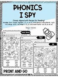 Video thumbnail for Phonics I Spy WORKSHEETS