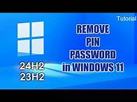 Video thumbnail for ✨How to REMOVE PIN and DISABLE PASSWORD from Windows 11 login screen/Without any programs
