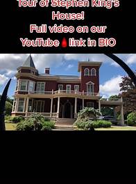 Video thumbnail for Stephen King’s house Bangor Maine! Full video on our YouTube! Link in BIO 🩸￼#stephenking #stephenkingshouse #maine #bangor