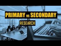 Video thumbnail for Primary Vs Secondary Research Explained