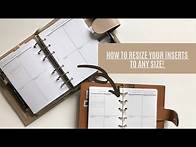 Video thumbnail for How to resize planner inserts to any size! Easy DIY so you never have to buy the same insert twice!
