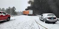 Video thumbnail for Interstate 40 closed in Arizona as winter weather shuts down major Southwest travel corridor