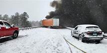 Video thumbnail for Interstate 40 closed in Arizona as winter weather shuts down major Southwest travel corridor