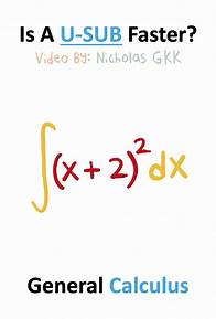 Video thumbnail for Nicholas GKK (@nicholas_gkk) - How to Use U-Substitution for Integrals | Calculus Tutorial