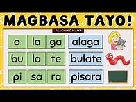 Video thumbnail for MGA SALITANG MAY TATLONG PANTIG | UNANG HAKBANG SA PAGBASA NG TAGALOG | TEACHING MAMA
