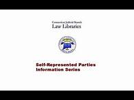 Video thumbnail for Self Represented Parties Information Series: Filling Out and Filing an Appearance Form