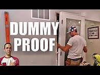 Video thumbnail for How to install a pre-hung door | The easiest and most efficient way to hang prehung door #diy #doors
