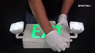 Video thumbnail for SPECTSUN Exit Sign with Emergency Light, Red Emergency Exit Lights with Battery Backup - 1 Pack, Exit Emergency Light Combo/Exit Sign with Emergency Light/Emergency Exit Light/Emergency Led Light
