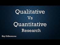 Video thumbnail for Qualitative Vs Quantitative Research: Difference between them with examples & methods