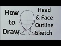 Video thumbnail for How to draw Head & Face Outline sketch | Head Face drawing tutorial for beginners step by step