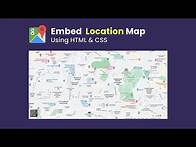 Video thumbnail for How To Add Google Map On Website Using HTML And CSS | Embed Location Map On Website