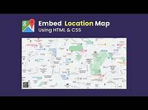 Video thumbnail for How To Add Google Map On Website Using HTML And CSS | Embed Location Map On Website