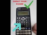 Video thumbnail for How to cheat GCSE Maths exam using a Calculator