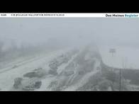 Video thumbnail for WATCH: Iowa DOT releases raw video from I-35 pileup near Ames
