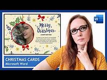 Video thumbnail for Create Christmas Cards in Microsoft Word | Free and Easy-to-Use Holiday Card Templates