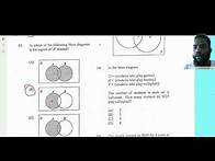 Video thumbnail for 2018 cxc maths paper 1 solution (multiple choice 1 to 60)