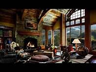 Video thumbnail for HD Fireplace Background Scene, Relax - Cosy living room, Fire crackling sound only - 2 hours