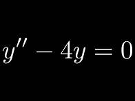 Video thumbnail for Solve y' - 4y = 0