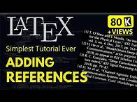 Video thumbnail for How to Generate References in LaTeX (BibteX) | Bibliography in LaTeX