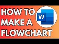 Video thumbnail for How to Make a Flowchart in Word (2024) Step by Step