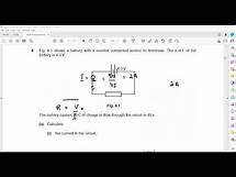 Video thumbnail for Electric Circuits Questions Cambridge IGCSE O level Physics 0625 0972 5054 Lesson 64 part a